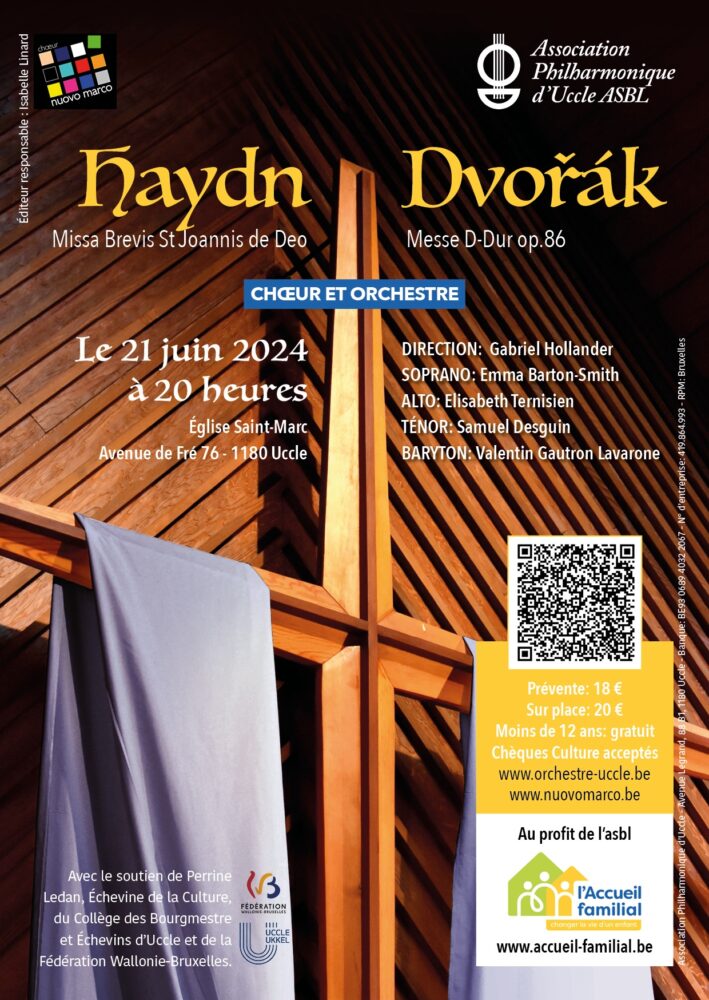 Affiche du concert de Nuovo Marco 2024 : Messes de Haydn et de Dvorak